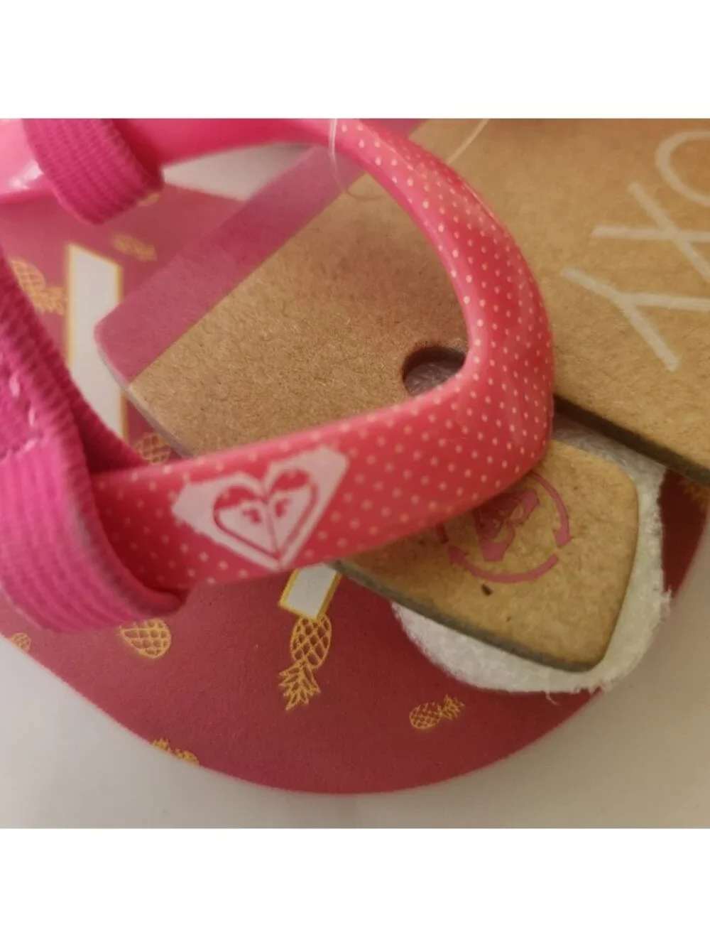 Roxy Girl TW Bubbles II Pink Pineapple Flip Flop Sandals Toddler Size 7